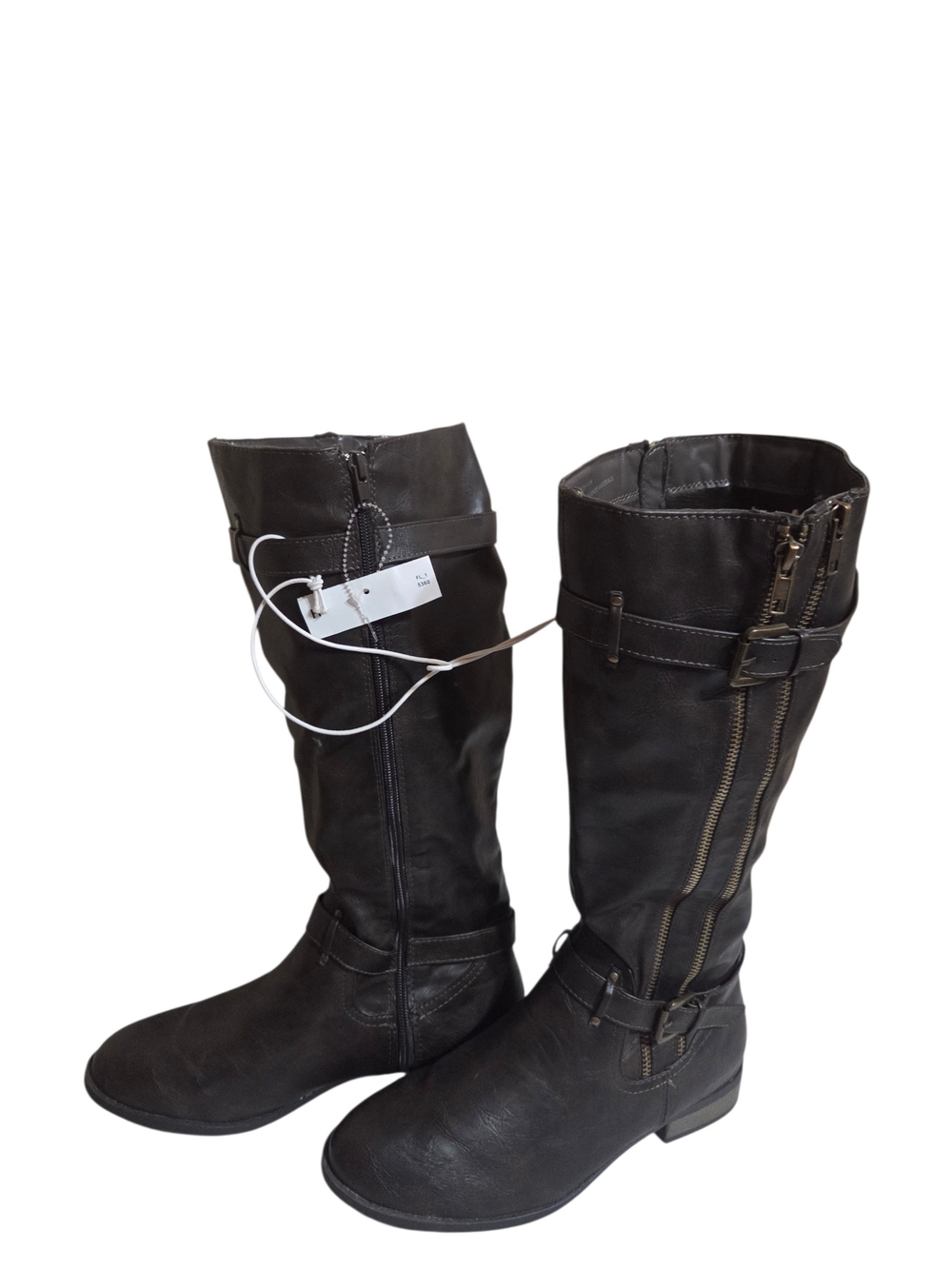 Dark Brown Knee-High Boots